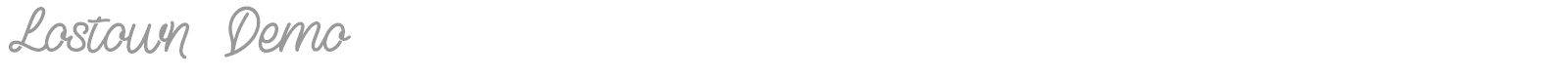 Lostown font preview